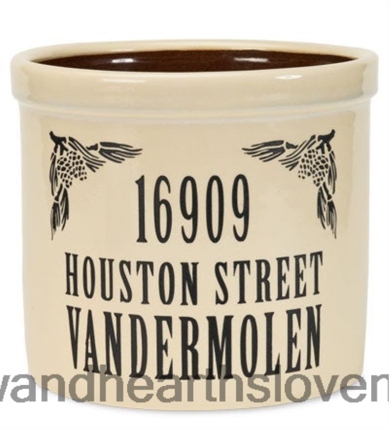 Plow & Hearth personalizovaný hrniec s menom a adresou - modrá šiška 6P208P1509 domáce potreby