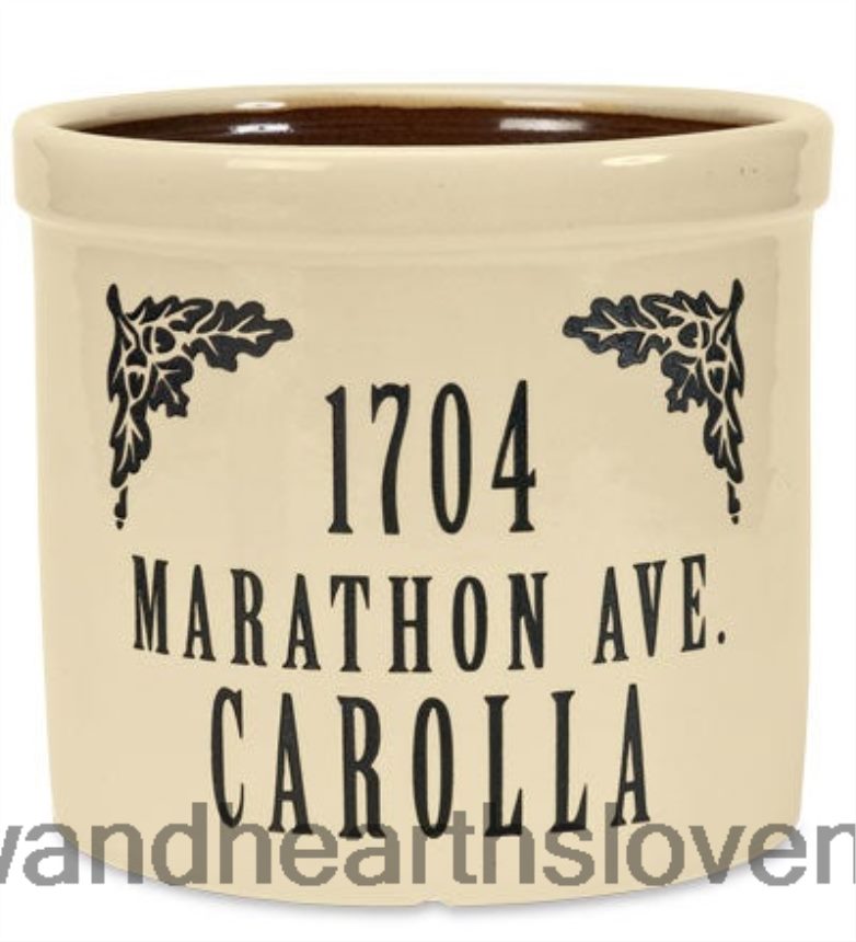 Plow & Hearth personalizovaný hrniec s menom a adresou - modrá šiška 6P208P1509 domáce potreby