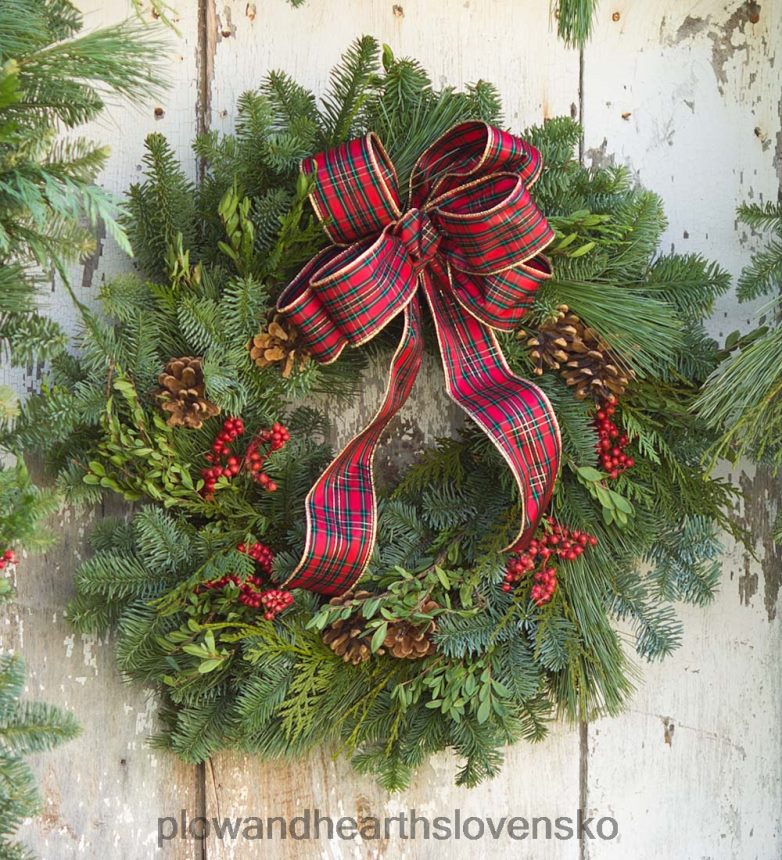 Plow & Hearth sviatočné lesné vence ručne vyrábané na severozápade Pacifiku 6P208P1495 domáce potreby