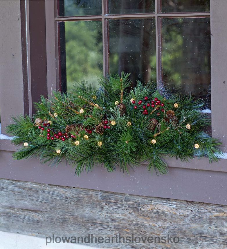 Plow & Hearth vnútorná/vonkajšia modrá hrebeňová zeleň s dvojfunkčnými svetlami na batérie 6P208P1479 domáce potreby