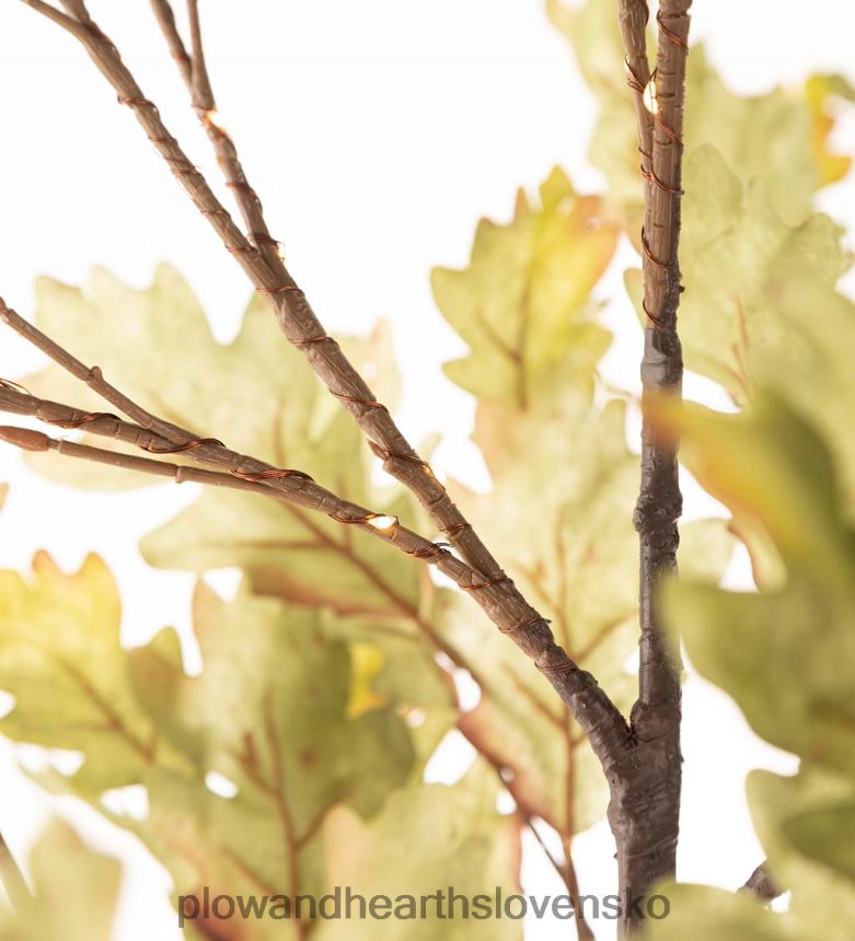 Plow & Hearth vnútorné/vonkajšie elektrické osvetlené machové duby 6P208P1587 domáce potreby