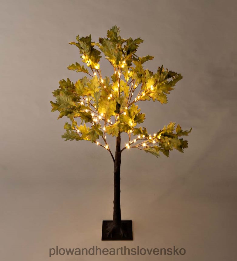 Plow & Hearth vnútorné/vonkajšie elektrické osvetlené machové duby 6P208P1587 domáce potreby