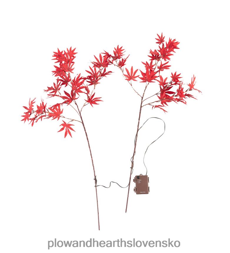 Plow & Hearth vnútorné/vonkajšie osvetlené konáre japonského javora, sada 2 ks 6P208P1573 domáce potreby