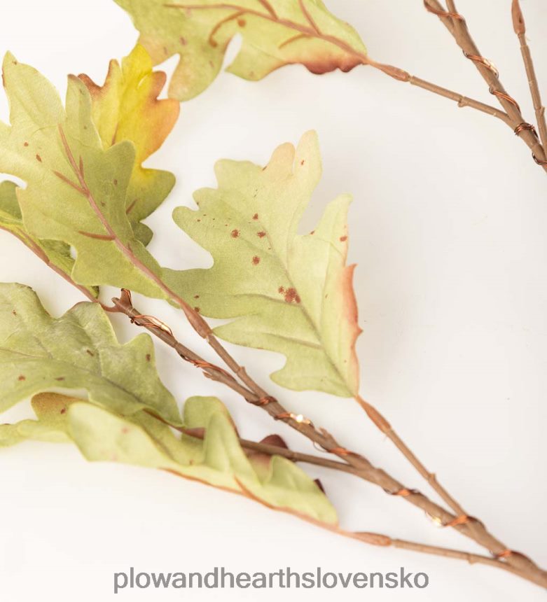 Plow & Hearth vnútorné/vonkajšie osvetlené konáre z machového dubu, sada 2 ks 6P208P1582 domáce potreby