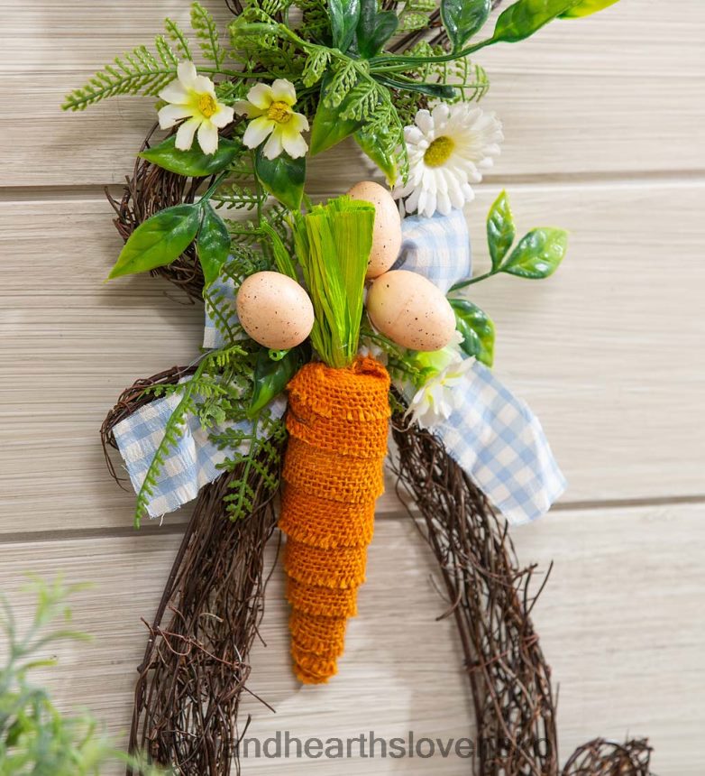 Plow & Hearth dekorácia na závesnú stenu twiggy zajačik 6P208P2451 domáce potreby