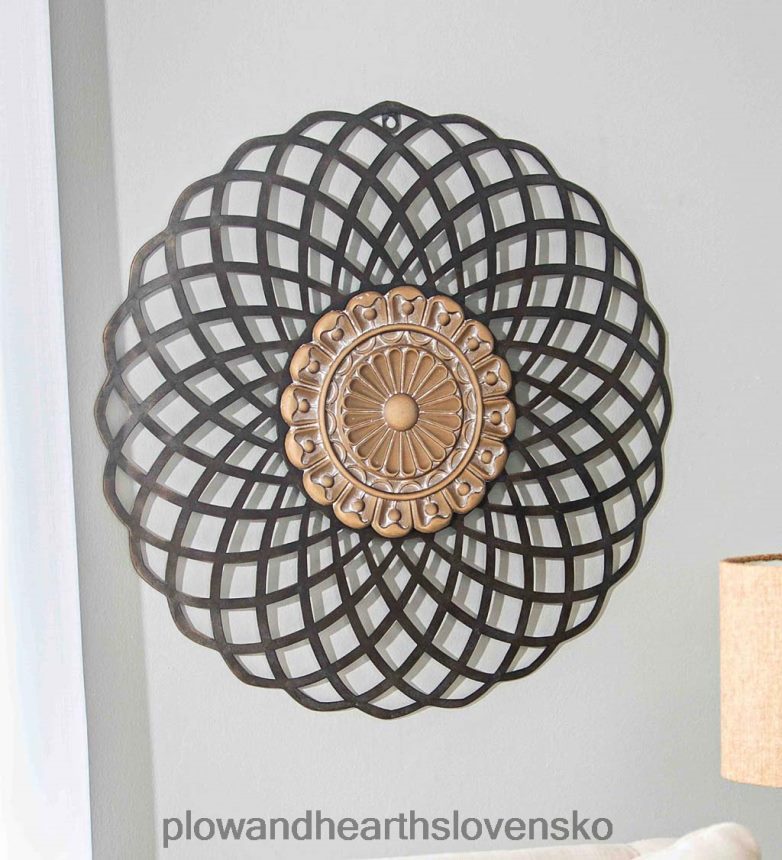 Plow & Hearth nástenná dekorácia spirografového medailónu 6P208P2483 domáce potreby