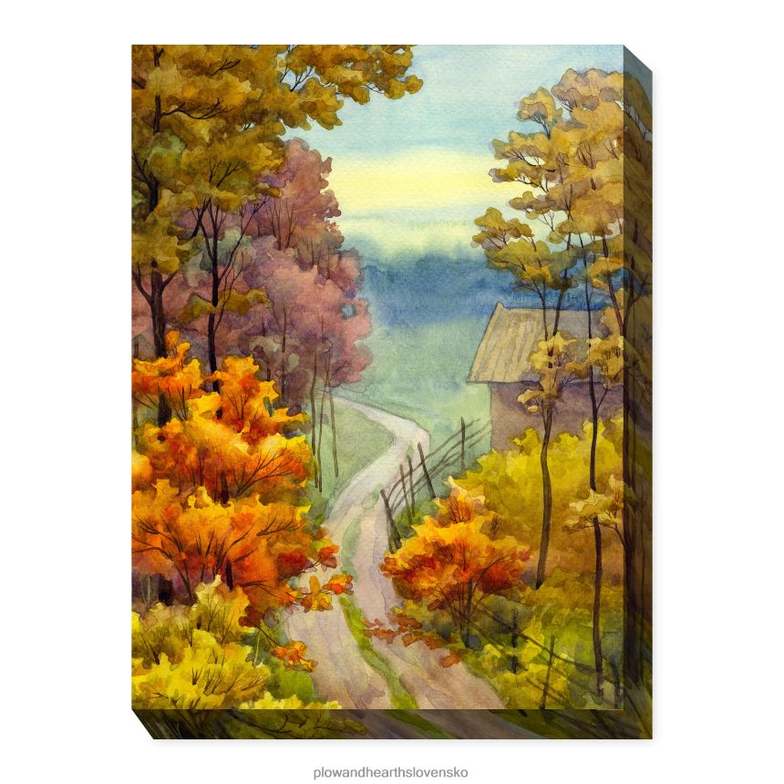 Plow & Hearth roztrúsená cesta vnútorné/vonkajšie plátno nástenné umenie 6P208P1653 domáce potreby