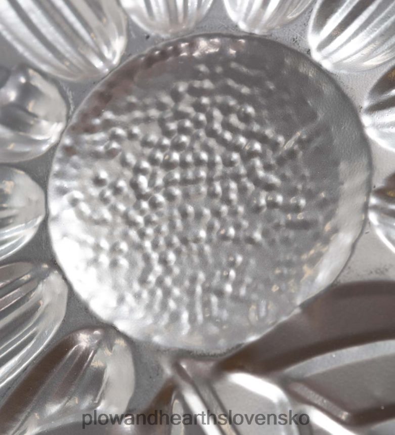 Plow & Hearth slnečnicový reliéfny kovový nástenný dekor s dreveným rámom 6P208P2344 domáce potreby