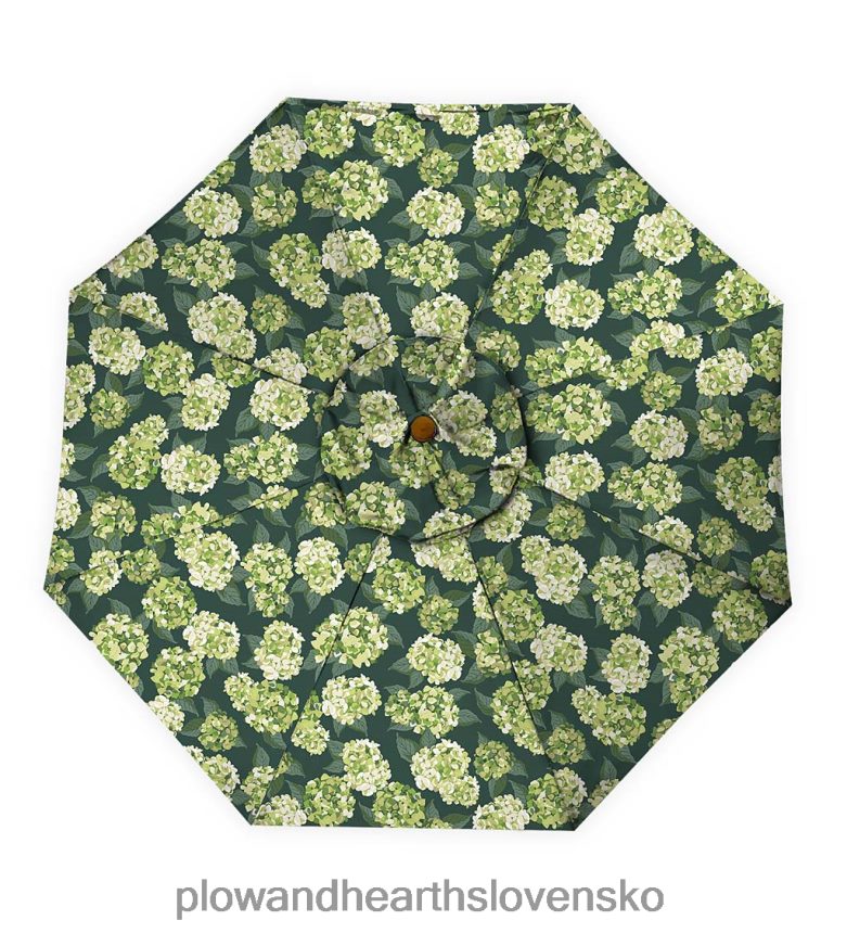 Plow & Hearth klasický slnečník na terasu s hliníkovou tyčou, 7' dia. - stodola červená 6P208P1460 domáce potreby