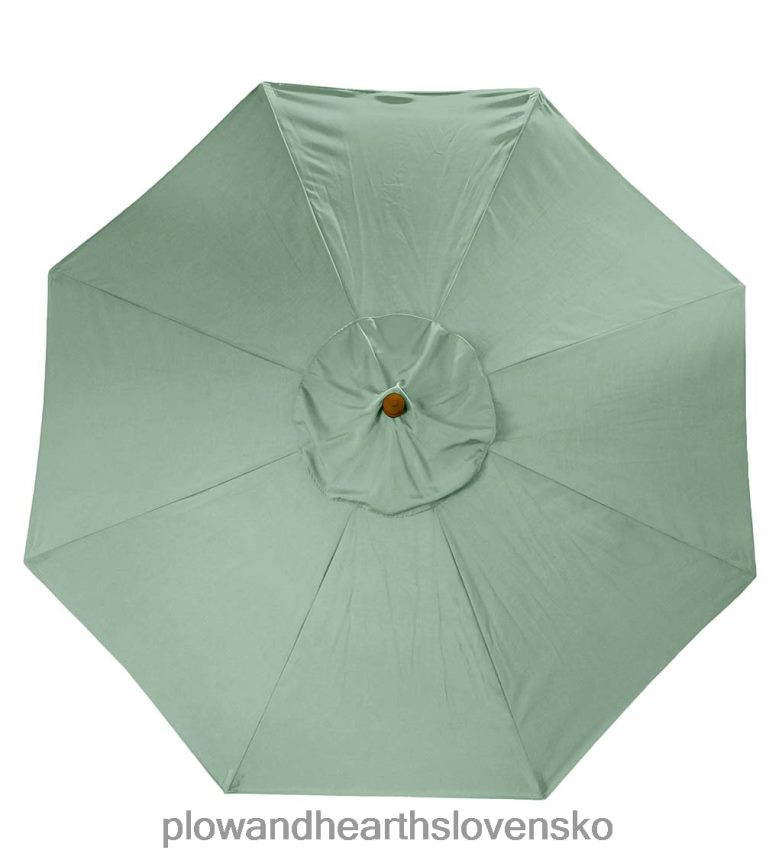 Plow & Hearth klasický slnečník na terasu s hliníkovou tyčou, 7' dia. - stodola červená 6P208P1460 domáce potreby