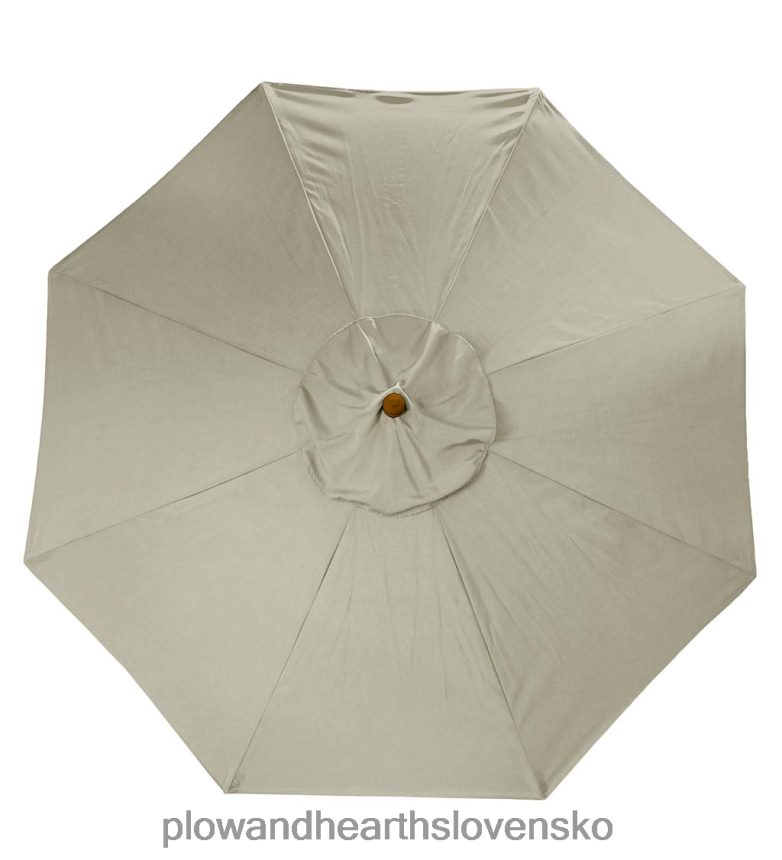 Plow & Hearth klasický slnečník na terasu s hliníkovou tyčou, 7' dia. - stodola červená 6P208P1460 domáce potreby