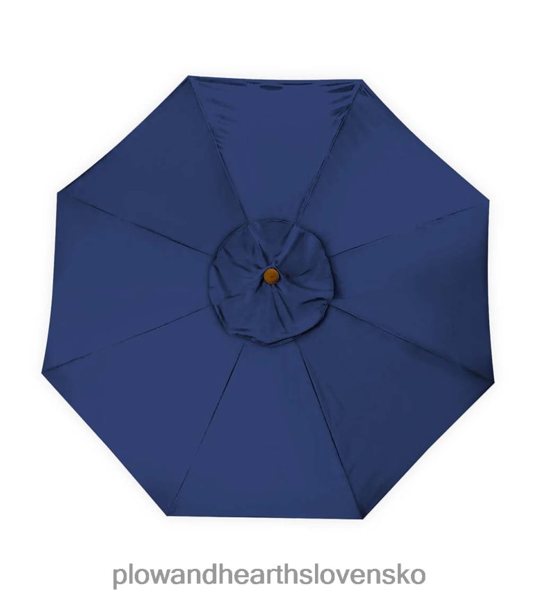 Plow & Hearth klasický slnečník na terasu s hliníkovou tyčou, 7' dia. - stodola červená 6P208P1460 domáce potreby