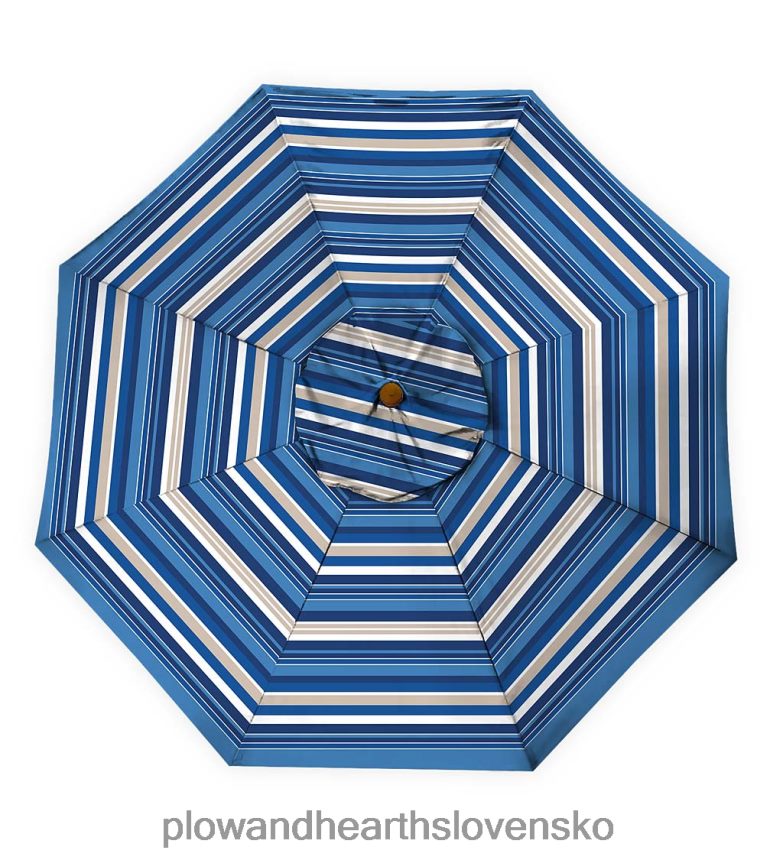 Plow & Hearth klasický slnečník na terasu s hliníkovou tyčou, 7' dia. - stodola červená 6P208P1460 domáce potreby