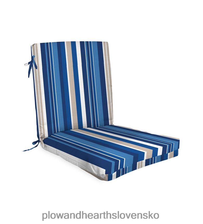 Plow & Hearth klasický vankúš na klubovú stoličku s väzbami, 22