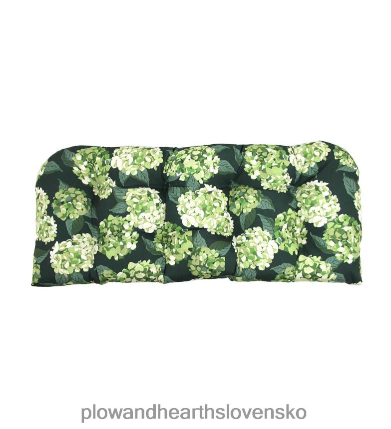 Plow & Hearth klasický zaoblený vankúš na hojdačku/lavičku, 41 3/4