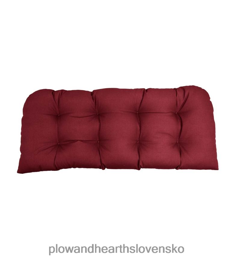 Plow & Hearth klasický zaoblený vankúš na hojdačku/lavičku, 41 3/4