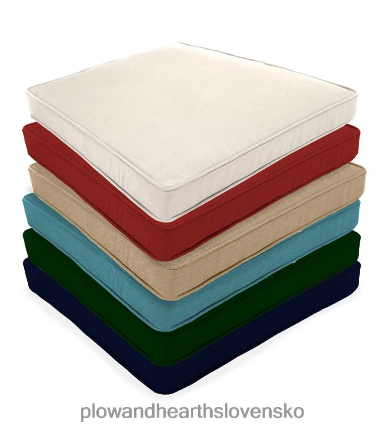 Plow & Hearth luxusná polyesterová stolička/hojdací podsedák, prospect hill - barn red 6P208P1203 domáce potreby