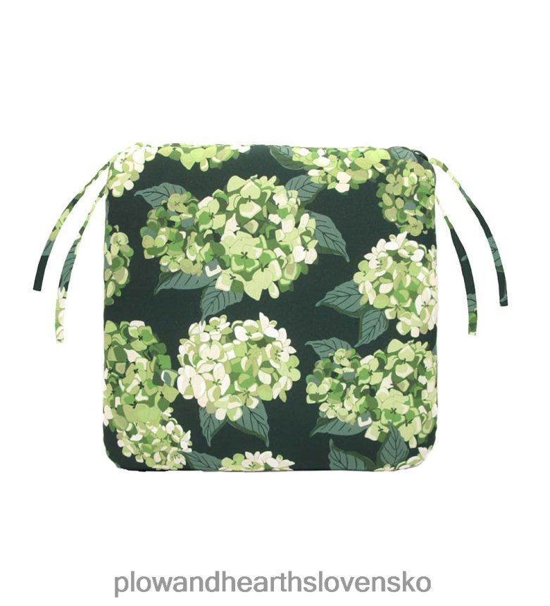 Plow & Hearth polyesterový klasický vankúš na stoličku s väzbami, 19 1/2