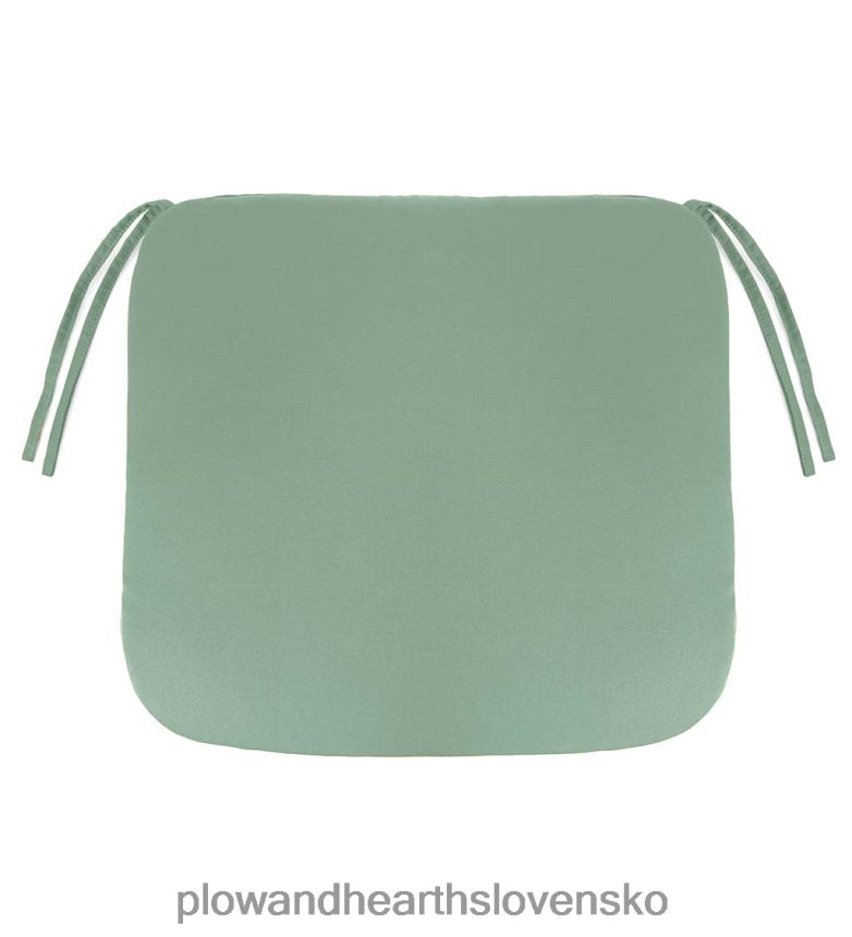 Plow & Hearth polyesterový klasický vankúš na stoličku s väzbami, 19 1/2