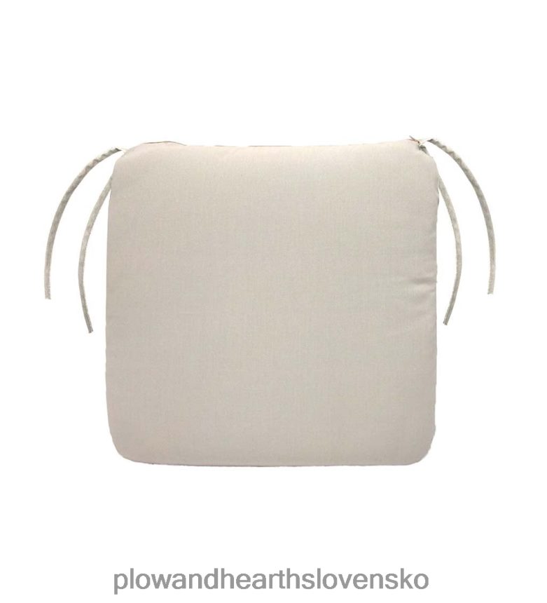 Plow & Hearth polyesterový klasický vankúš na stoličku s väzbami, 19 1/2