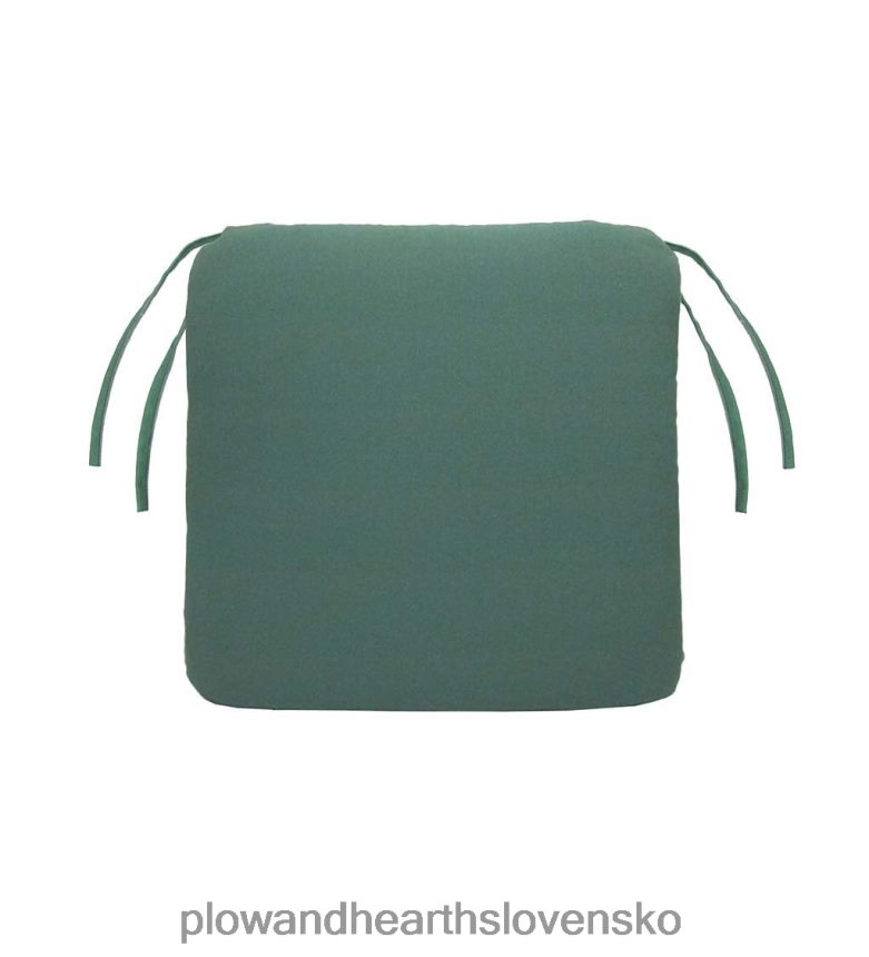 Plow & Hearth polyesterový klasický vankúš na stoličku s väzbami, 19 1/2