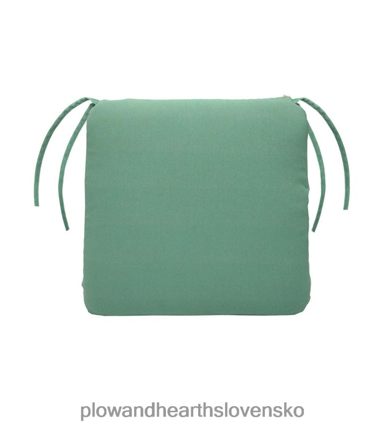 Plow & Hearth polyesterový klasický vankúš na stoličku s väzbami, 19 1/2