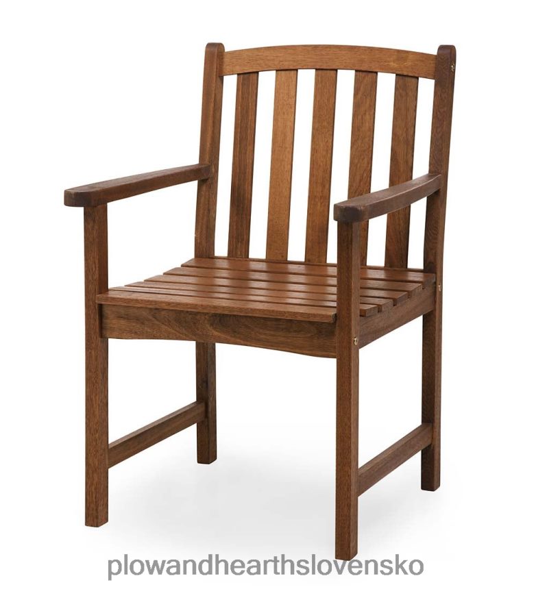 Plow & Hearth Kolekcia vonkajšieho nábytku Lancaster, oválny stôl z eukalyptového dreva a 6 stoličiek 6P208P1095 domáce potreby