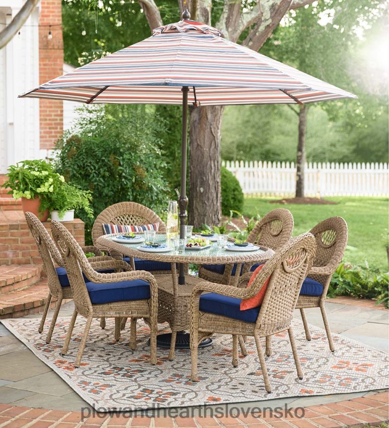 Plow & Hearth Prospect hill oválny jedálenský stôl a stoličky 6P208P1093 domáce potreby