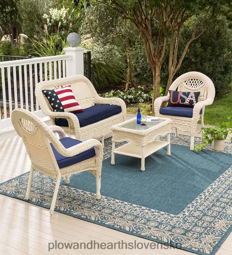 Plow & Hearth Prospect hill prútená sedacia súprava 6P208P1091 domáce potreby