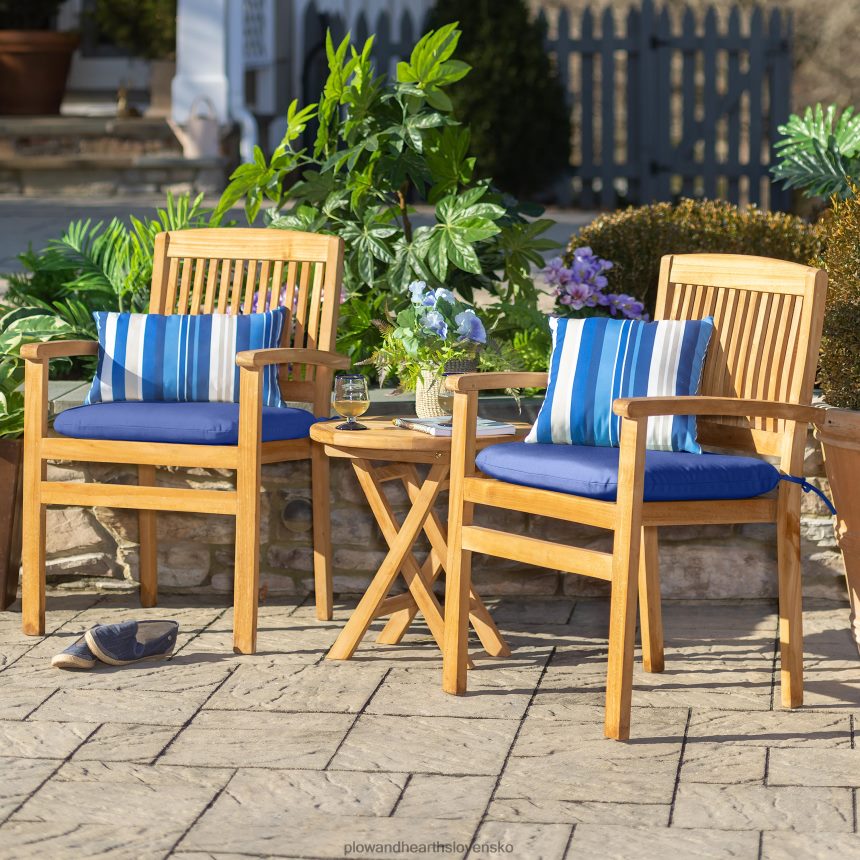 Plow & Hearth Stoličky z teakového dreva, sada 2 ks 6P208P1121 domáce potreby