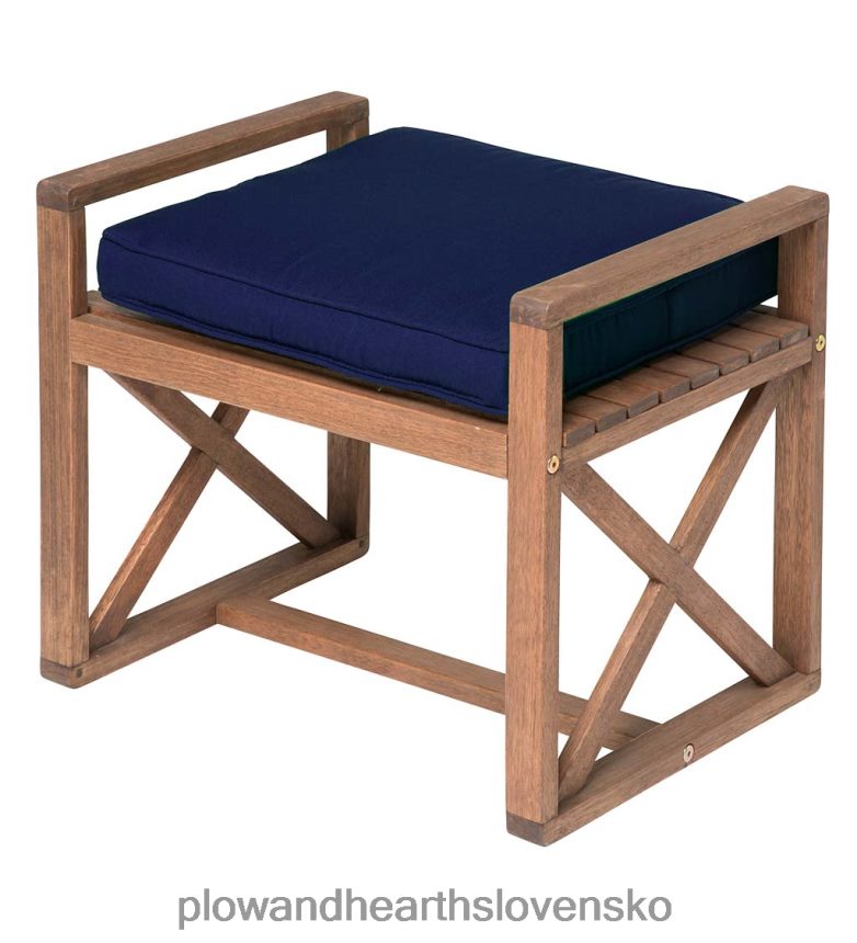 Plow & Hearth claremont eukalyptus sekcionálny otoman s vankúšom - polnočné námorníctvo 6P208P3193 domáce potreby