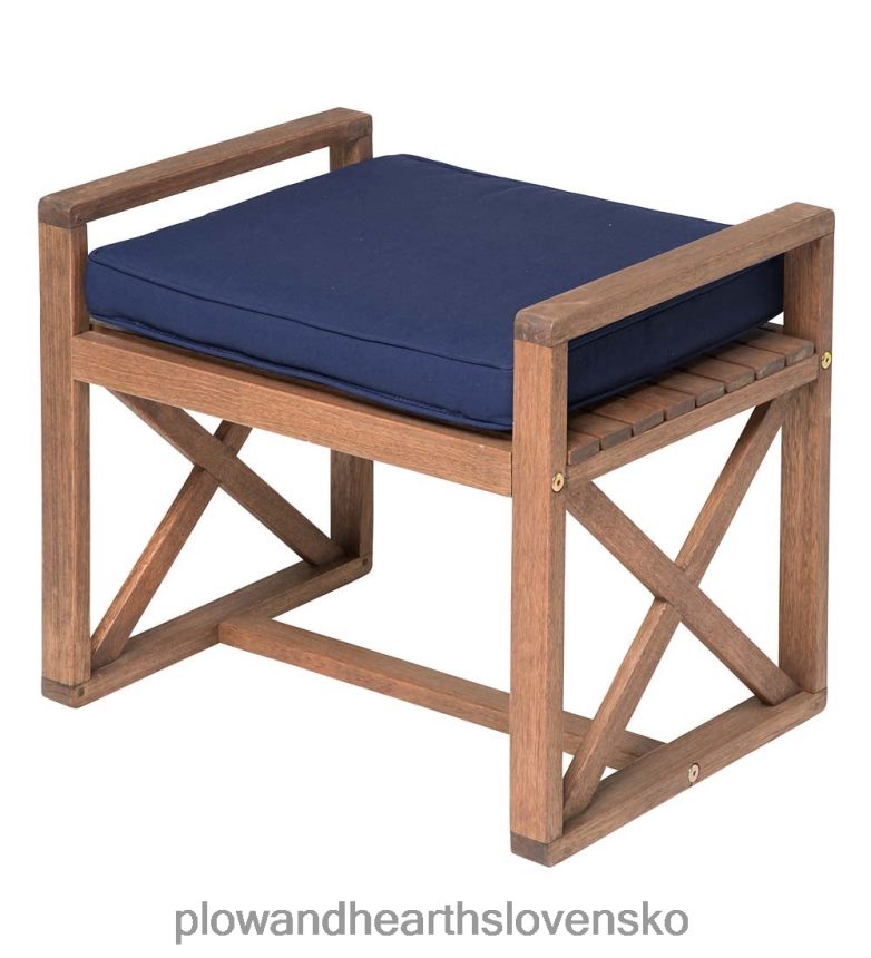 Plow & Hearth claremont eukalyptus sekcionálny otoman s vankúšom - polnočné námorníctvo 6P208P3193 domáce potreby