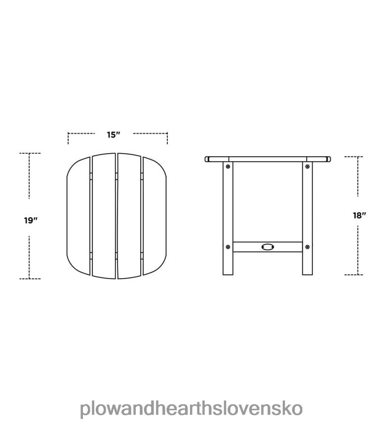 Plow & Hearth hojdacie kreslo polywood - zelené 6P208P1116 domáce potreby