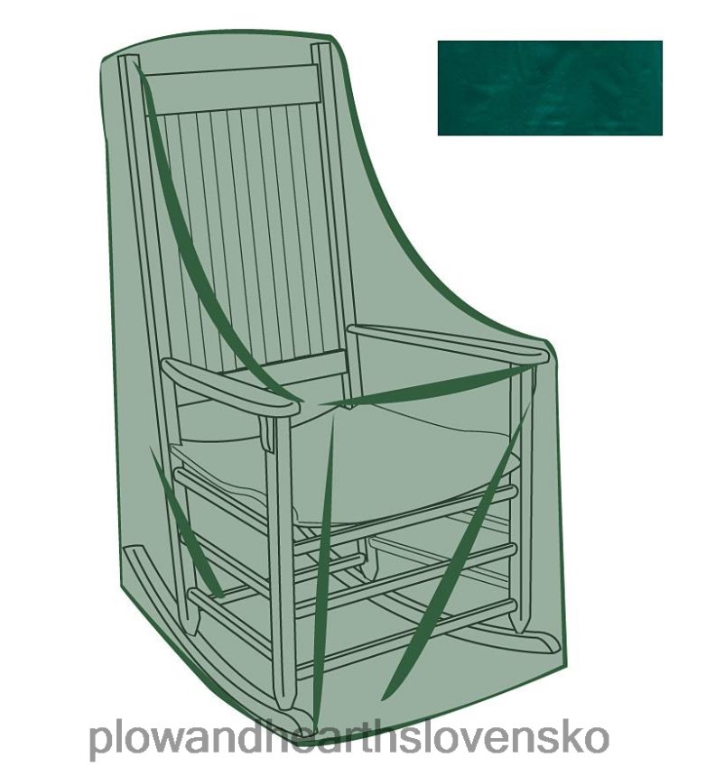 Plow & Hearth klasické hojdacie kreslo vonkajší poťah na nábytok - zelený 6P208P1124 domáce potreby