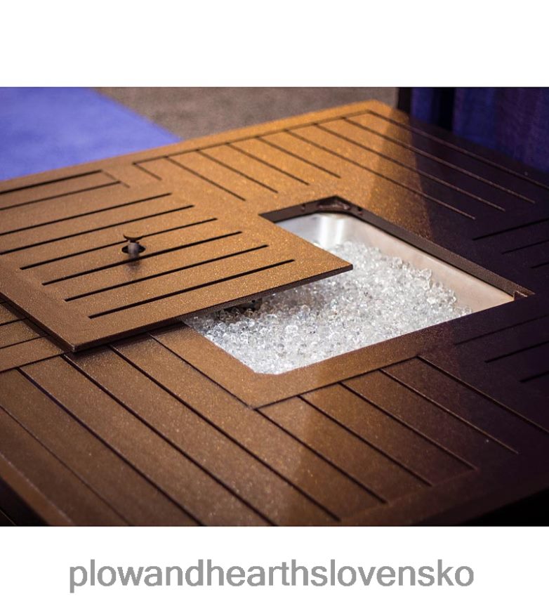 Plow & Hearth lamelové hliníkové propánové ohnisko 6P208P1182 domáce potreby