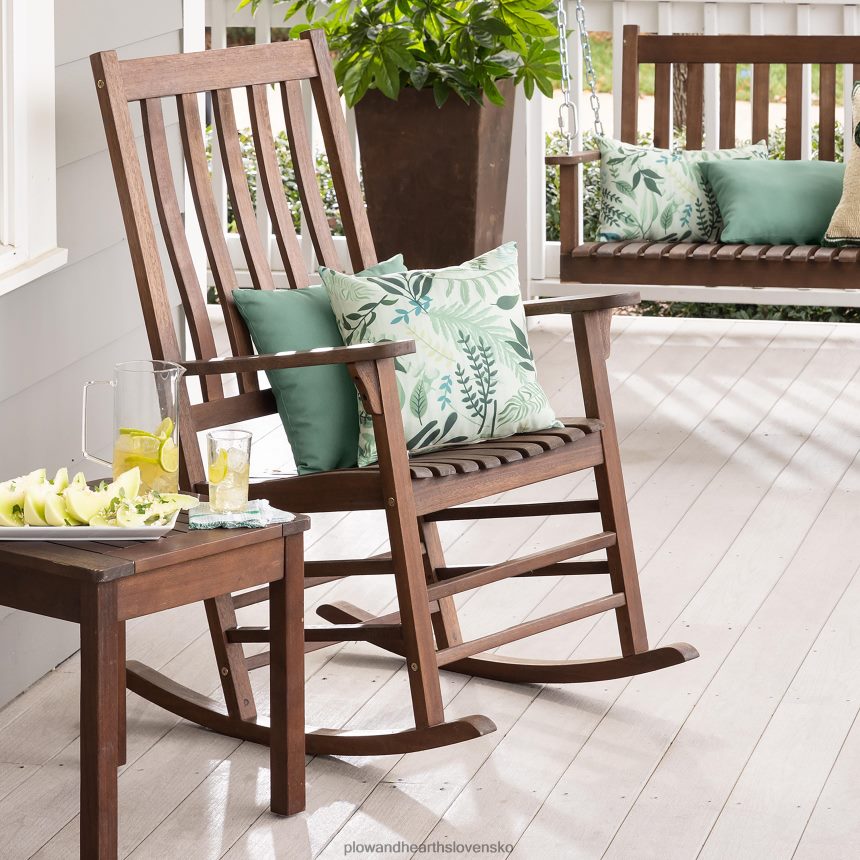 Plow & Hearth latkový drevený verandový nábytok 6P208P1084 domáce potreby