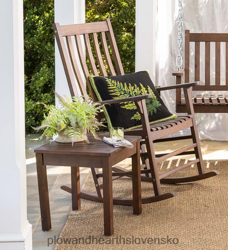 Plow & Hearth latkový drevený verandový nábytok 6P208P1084 domáce potreby