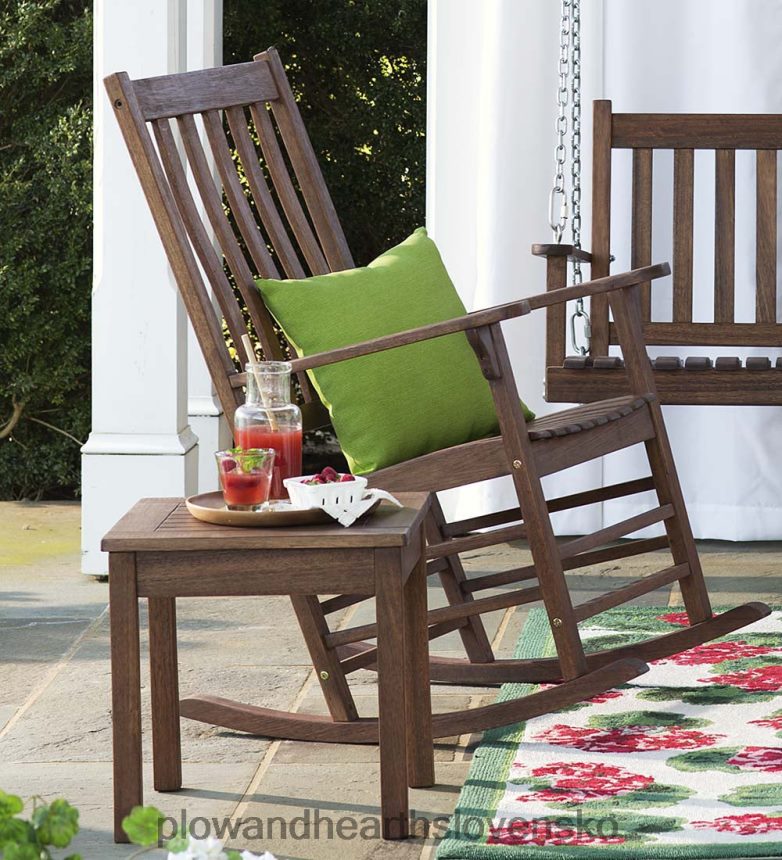 Plow & Hearth latkový drevený verandový nábytok 6P208P1084 domáce potreby