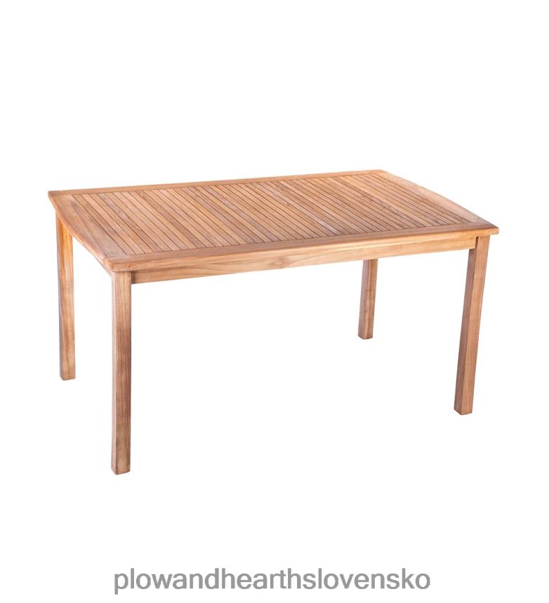 Plow & Hearth obdĺžnikový teakový jedálenský stôl 6P208P1163 domáce potreby