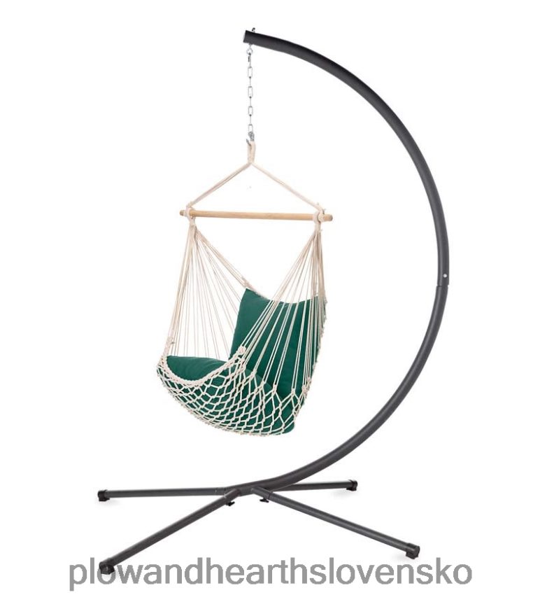 Plow & Hearth oceľový stojan s c-rámom na závesnú hojdačku na hojdaciu sieť 6P208P1152 domáce potreby