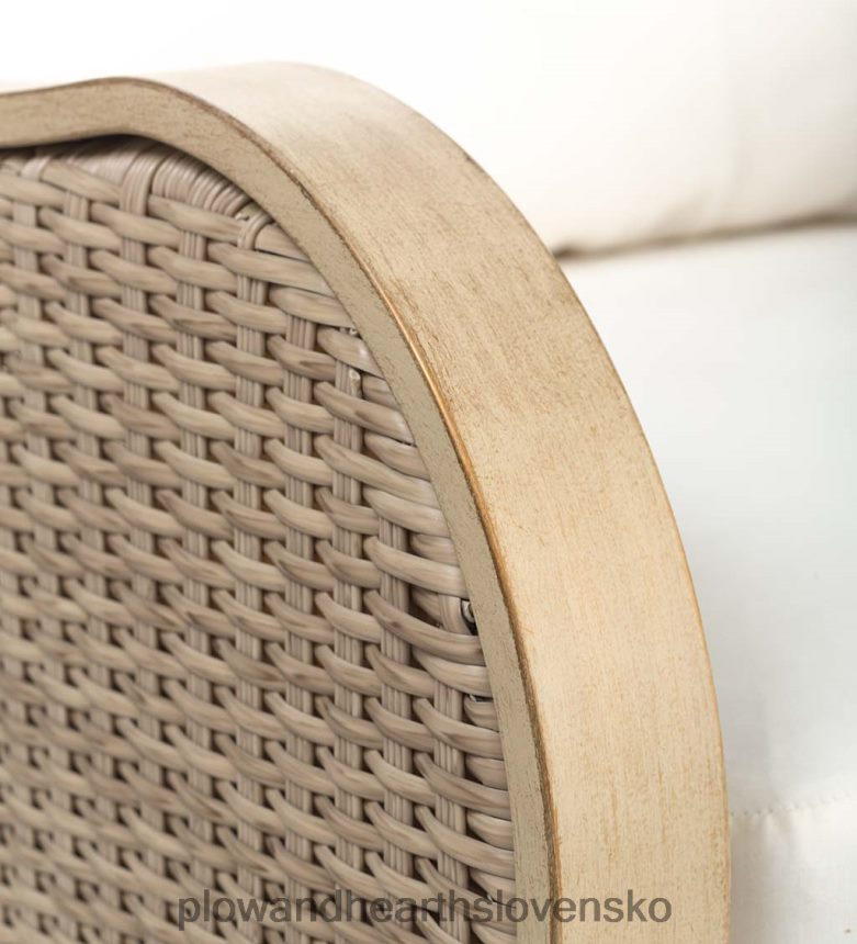 Plow & Hearth prémiová kolekcia prútia urbanna z naplaveného dreva s luxusnými vankúšmi 6P208P1092 domáce potreby