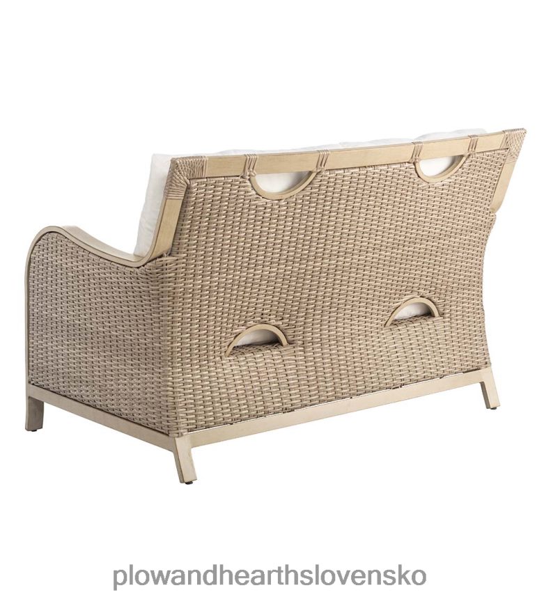 Plow & Hearth prémiová kolekcia prútia urbanna z naplaveného dreva s luxusnými vankúšmi 6P208P1092 domáce potreby