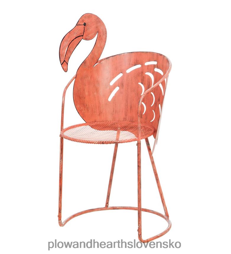 Plow & Hearth sada stoličky a príručného stolíka plameniak 6P208P1142 domáce potreby