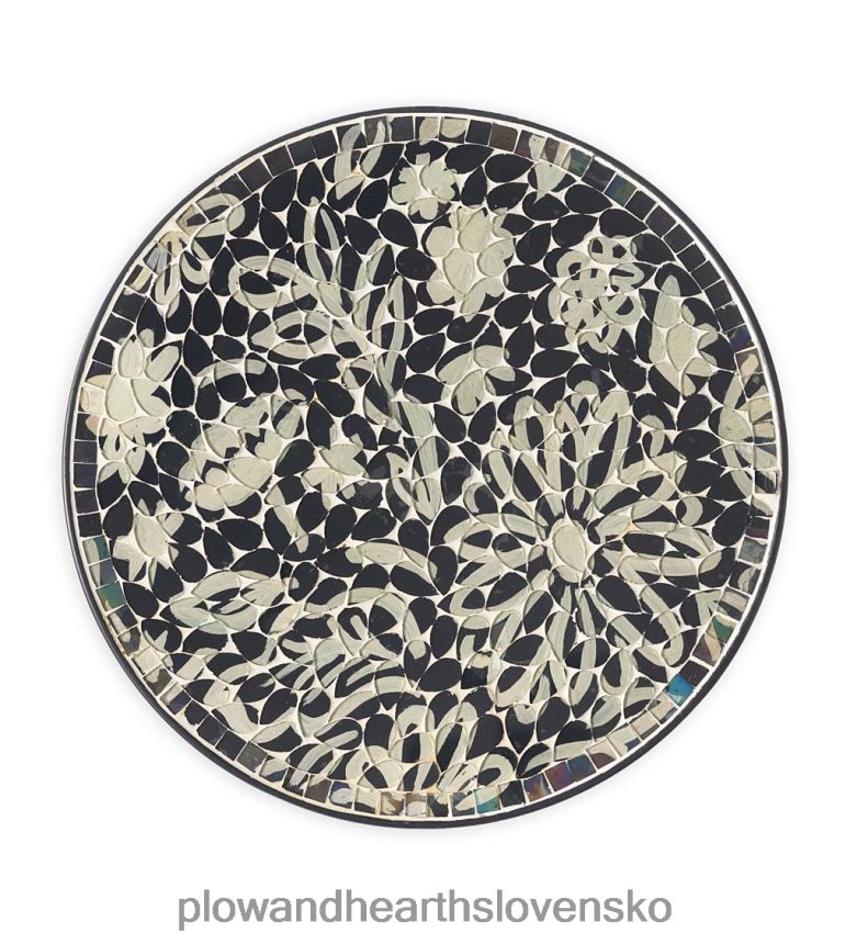 Plow & Hearth vnútorný/vonkajší skladací stolík s kvetinovou skicou 6P208P1184 domáce potreby