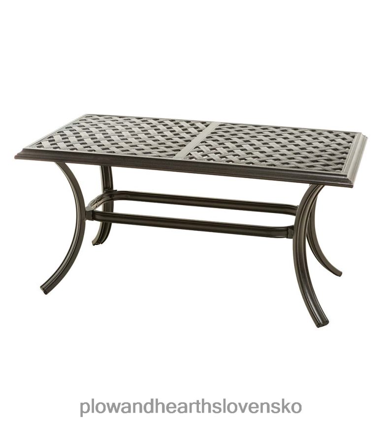 Plow & Hearth vonkajší konferenčný stolík park grove z liateho hliníka 6P208P1185 domáce potreby