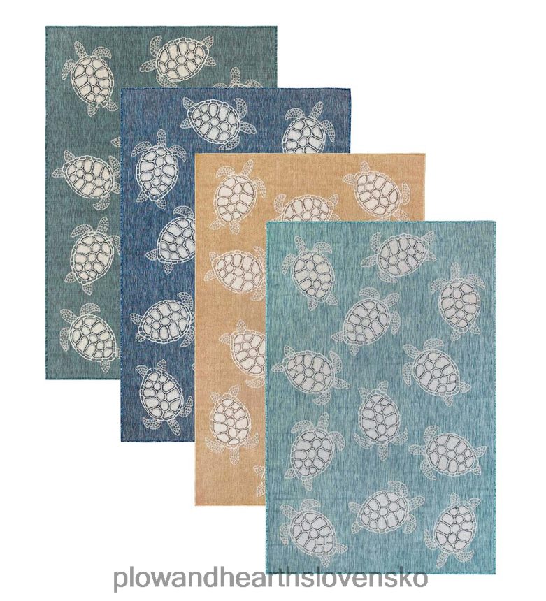 Plow & Hearth Polypropylénový koberec s textúrou pre morské korytnačky do interiéru a exteriéru 6P208P1381 domáce potreby