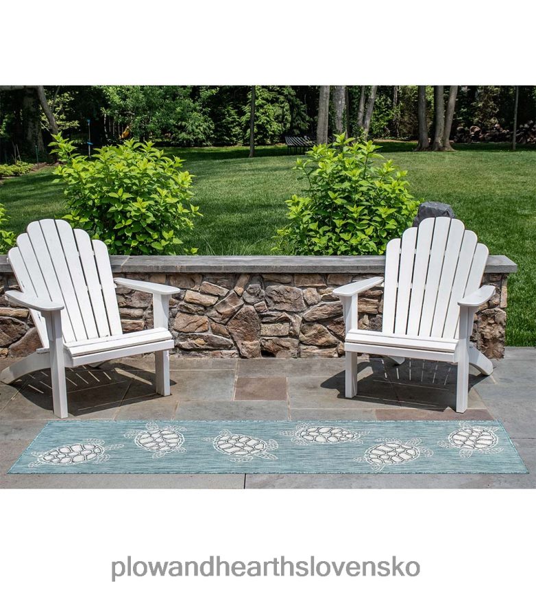 Plow & Hearth Polypropylénový koberec s textúrou pre morské korytnačky do interiéru a exteriéru 6P208P1381 domáce potreby