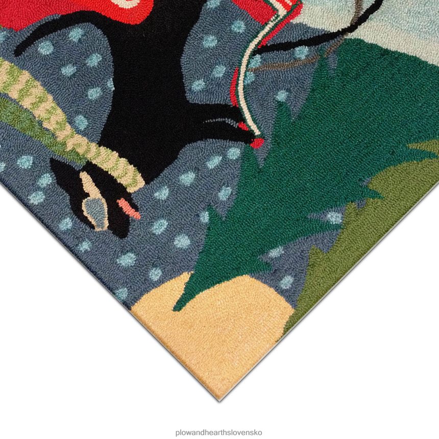 Plow & Hearth Vnútorný/vonkajší koberec pre psie sane s ručným hákom 6P208P1329 domáce potreby