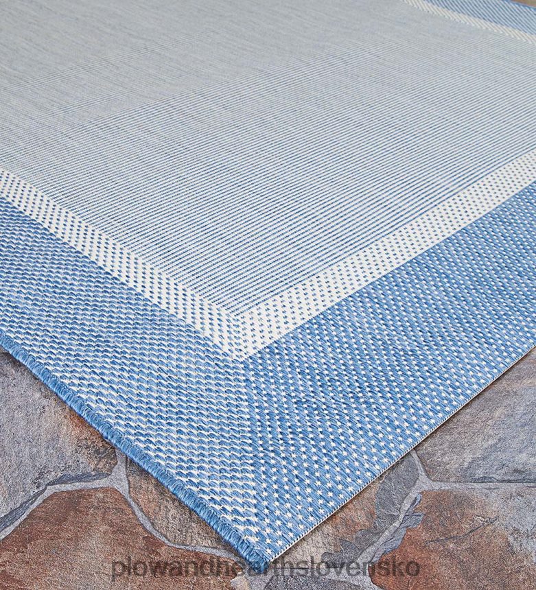 Plow & Hearth Vnútorný/vonkajší polypropylénový koberec s rámovou verandou 6P208P1404 domáce potreby