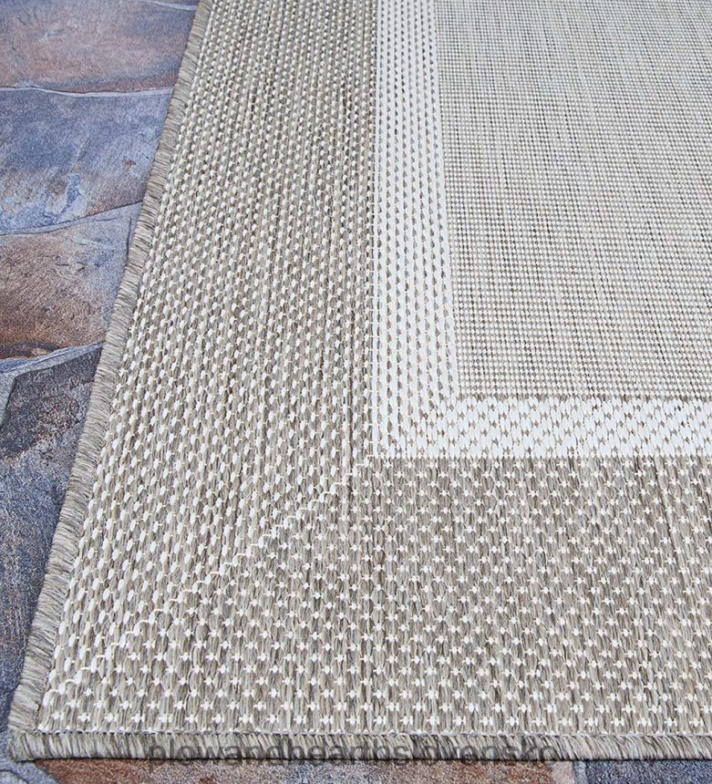 Plow & Hearth Vnútorný/vonkajší polypropylénový koberec s rámovou verandou 6P208P1404 domáce potreby